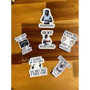 Shaboozey Inspired Stickers Lot Of 6 Perfect For Water Bottles Whiskey